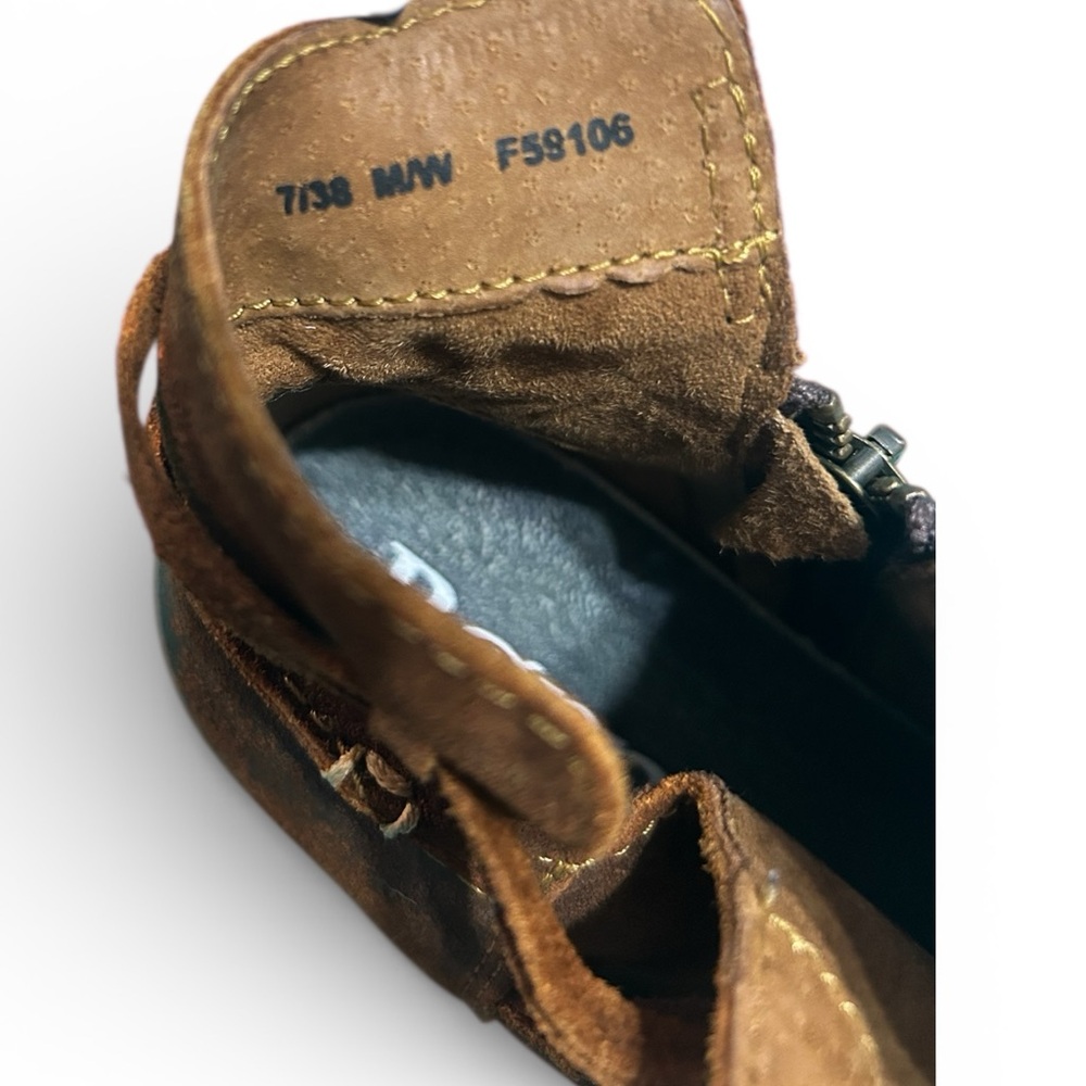 Born, Brown Leather Ankle Boots - Picture 8 of 12